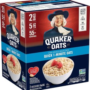 QUAKER OATS 2 BAGS (QUICK 1-MINUTES) 2.26KG